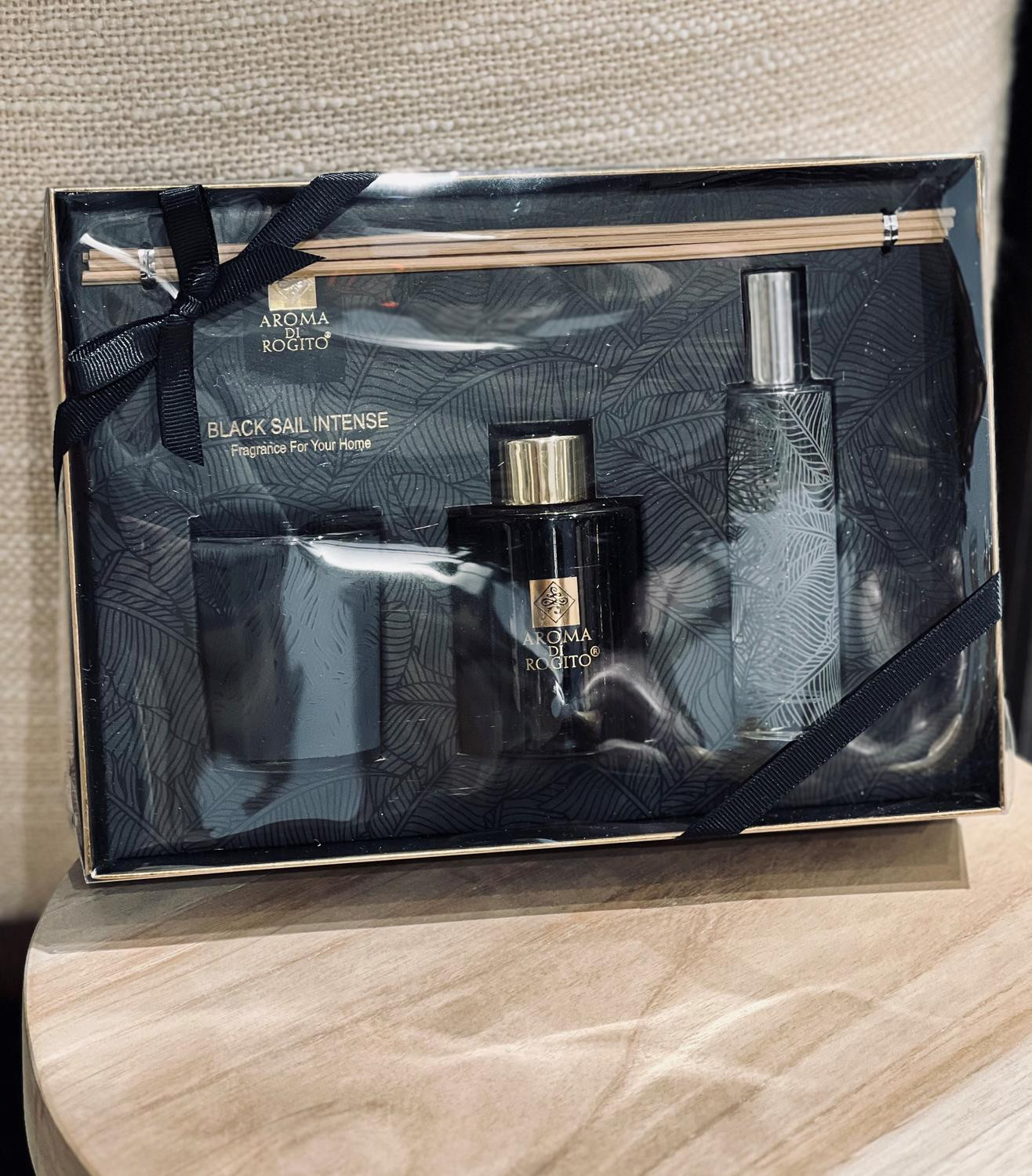 Aromaset Doftpinnar Rumsspray Doftljus Black Tabac