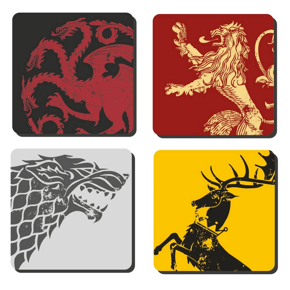 House Sigils Underlägg Set (4st) Game of Thrones