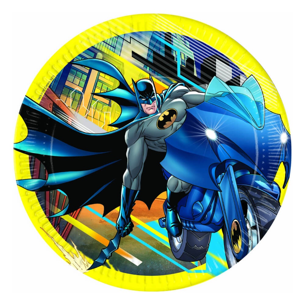 Batman Papperstallrik 23cm (8st) Batman