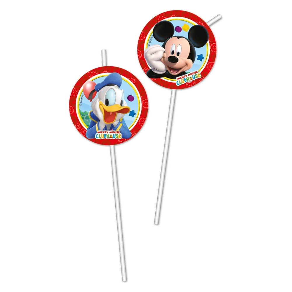Musse Pigg & Kalle Anka Sugrör (6st) Disney