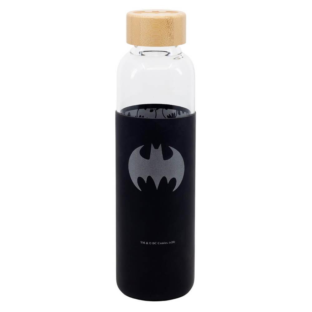 Batman Logo Glasflaska med Silikonhölje 585ml Batman