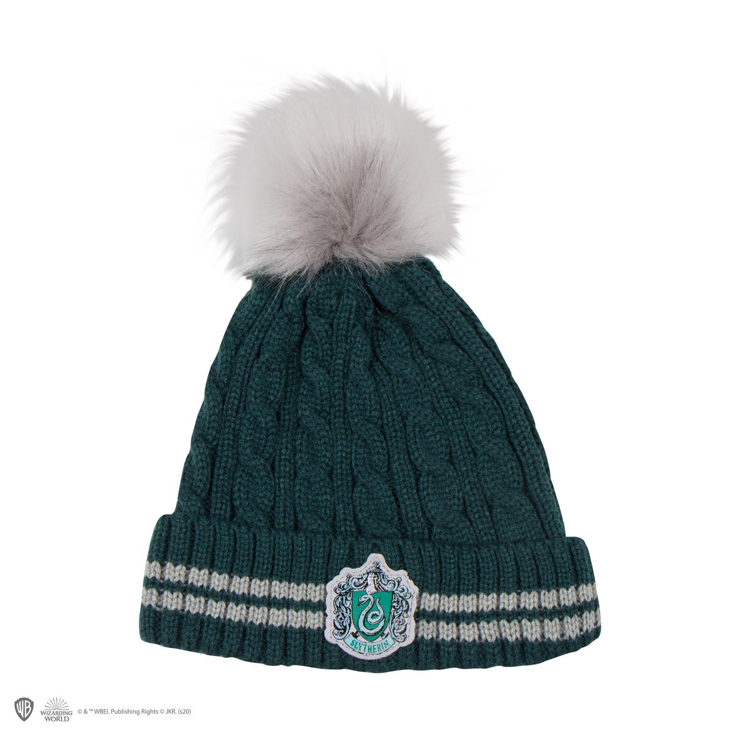 Slytherin Mössa med Pompom Harry Potter