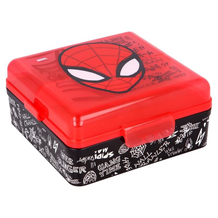 Spiderman Matlåda med 3 Fack Marvel