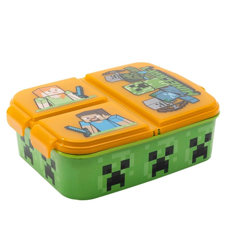 Minecraftfigurer Matlåda med 3 Fack  Minecraft