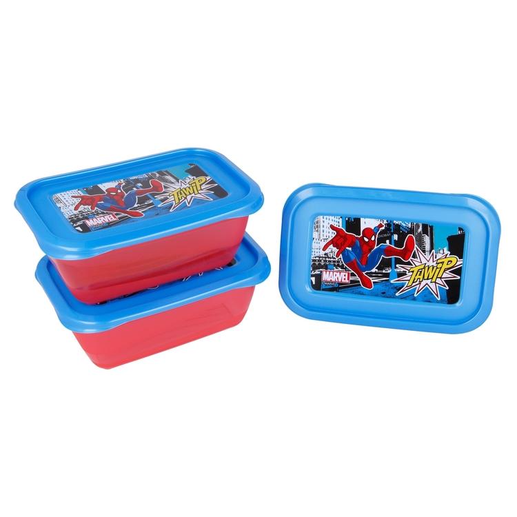 Spiderman Rektangulära Lådor 3-pack Marvel