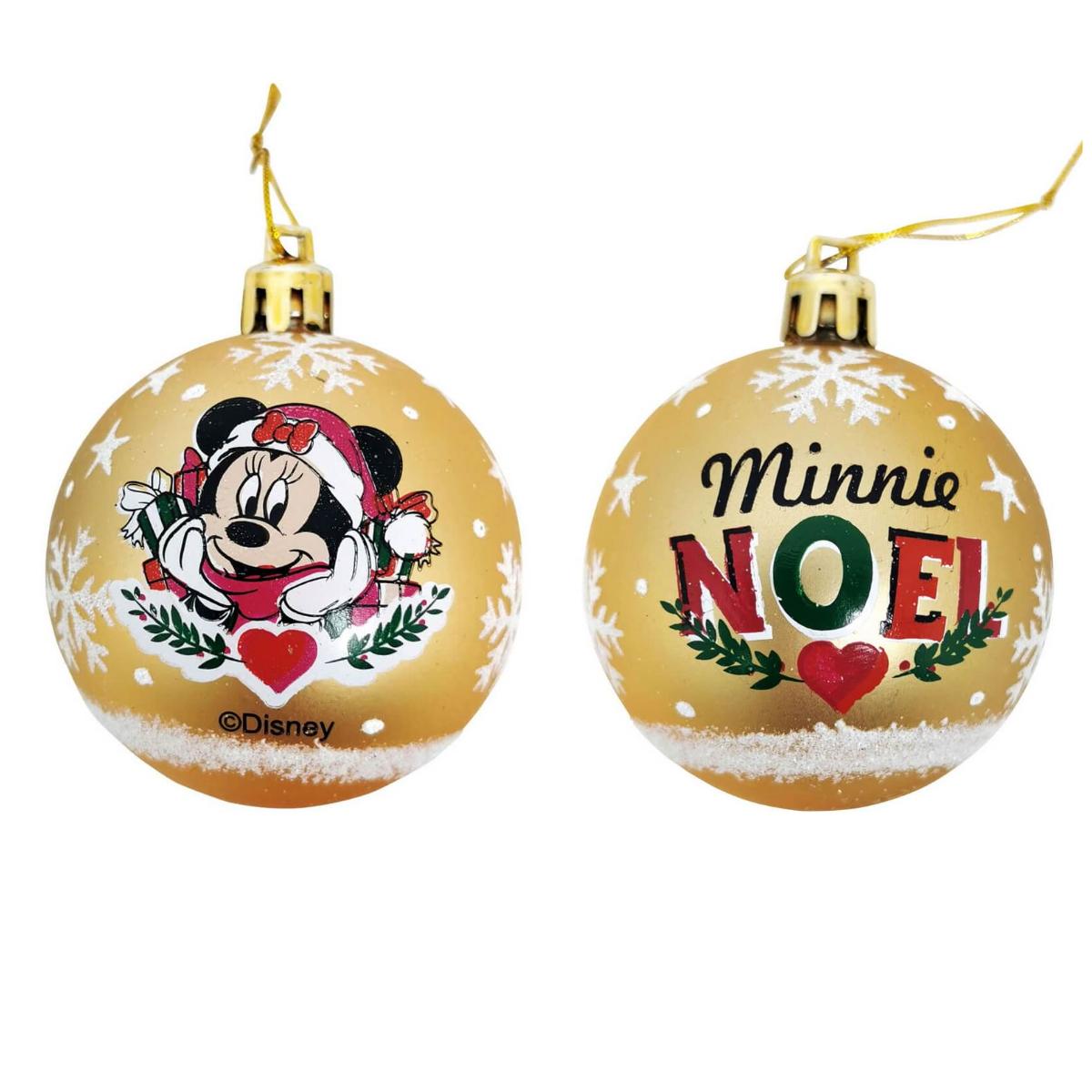 10-pack Mimmi Pigg Julgranskulor Guld (6cm) Disney
