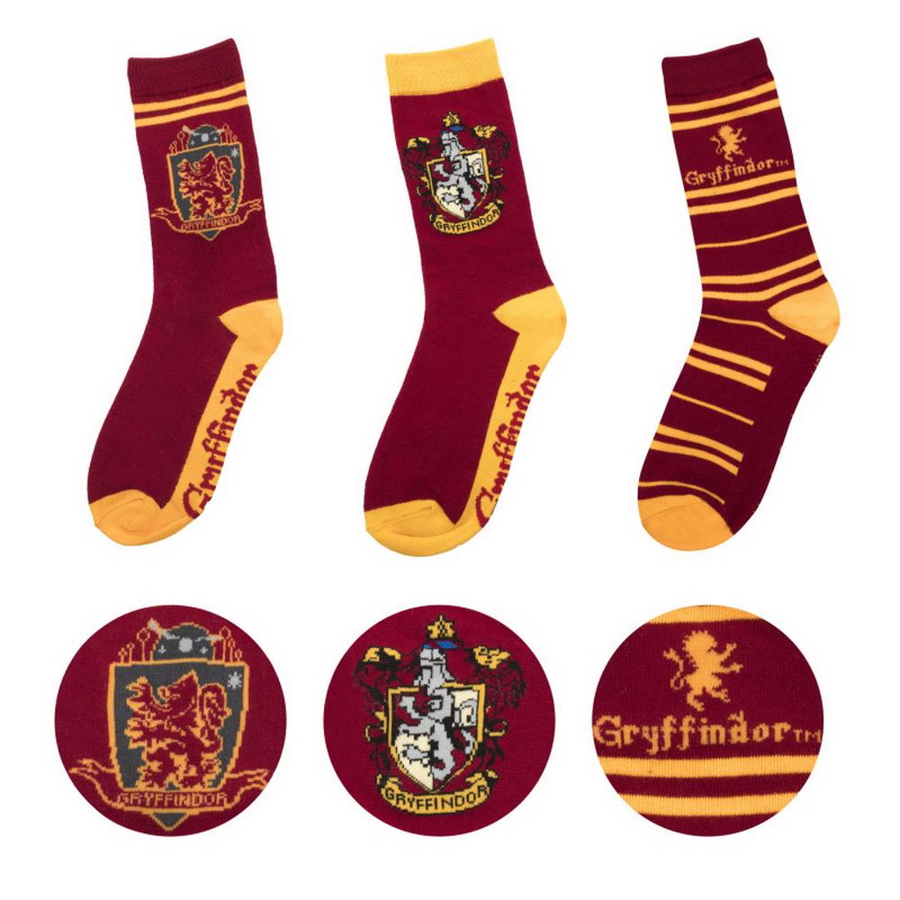 Gryffindor 3-pack Strumpor (Strl 35-45) Harry Potter