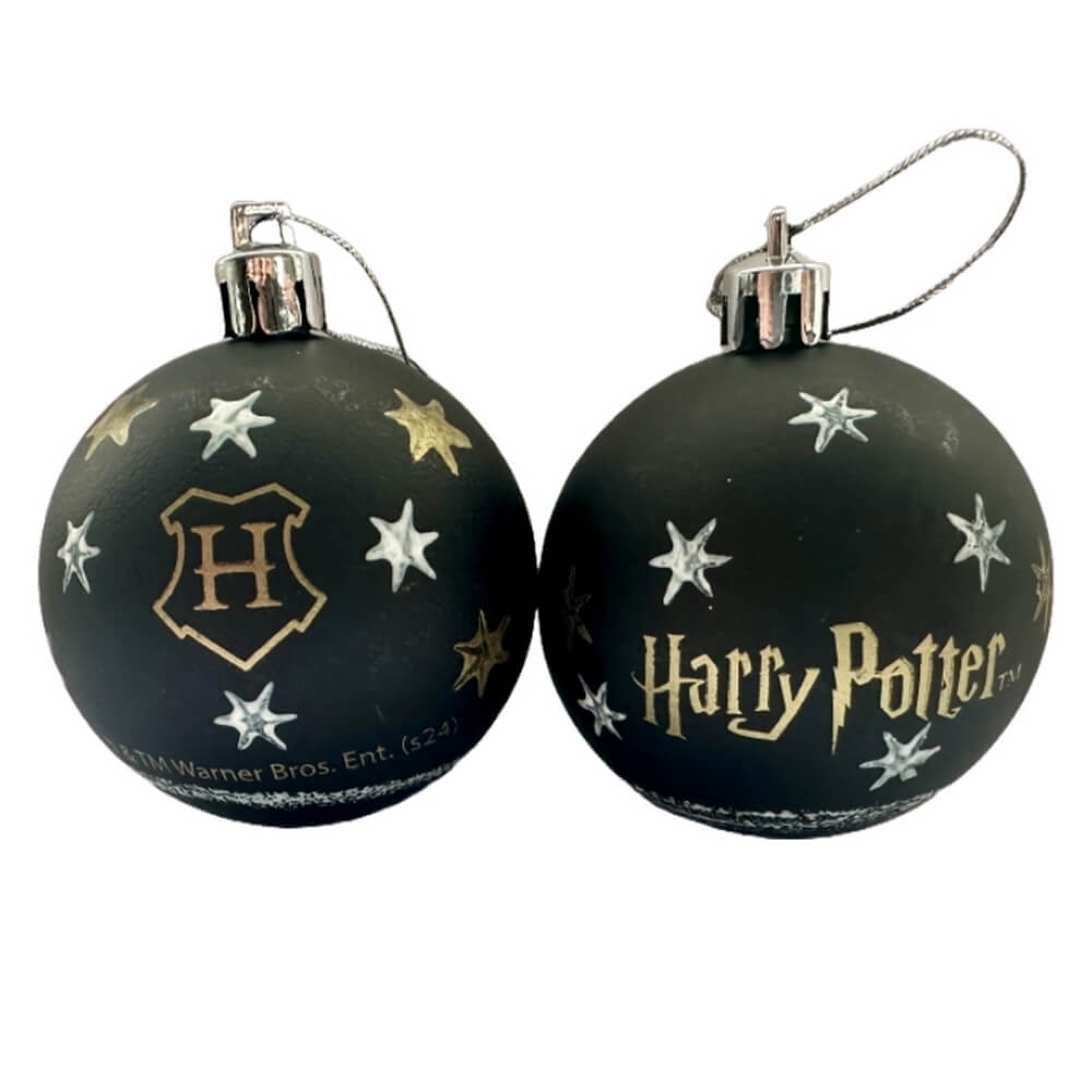 10-pack Julgranskulor Svart (6cm) Harry Potter