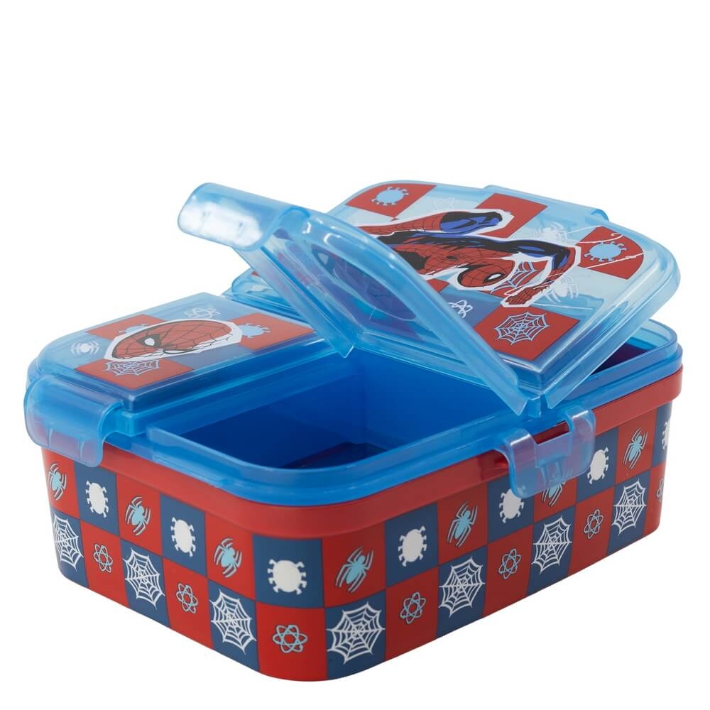 Spiderman Matlåda med 4 Fack XL Marvel