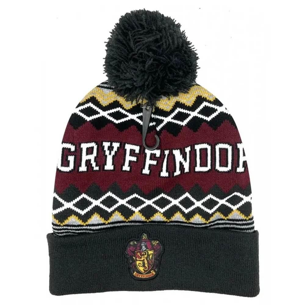 Gryffindor Svart Mössa med PomPom (Barn) Harry Potter