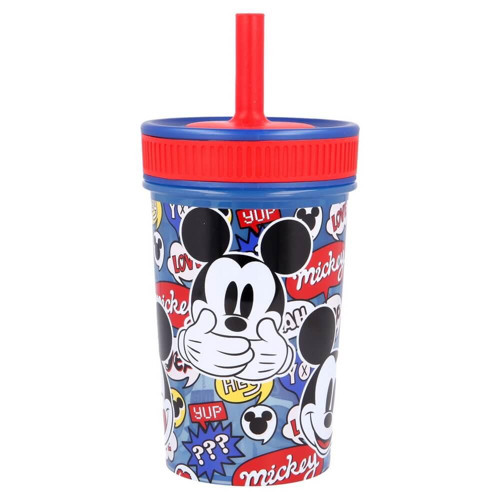 Musse Pigg Mugg med Silikonsugrör 370ml Disney