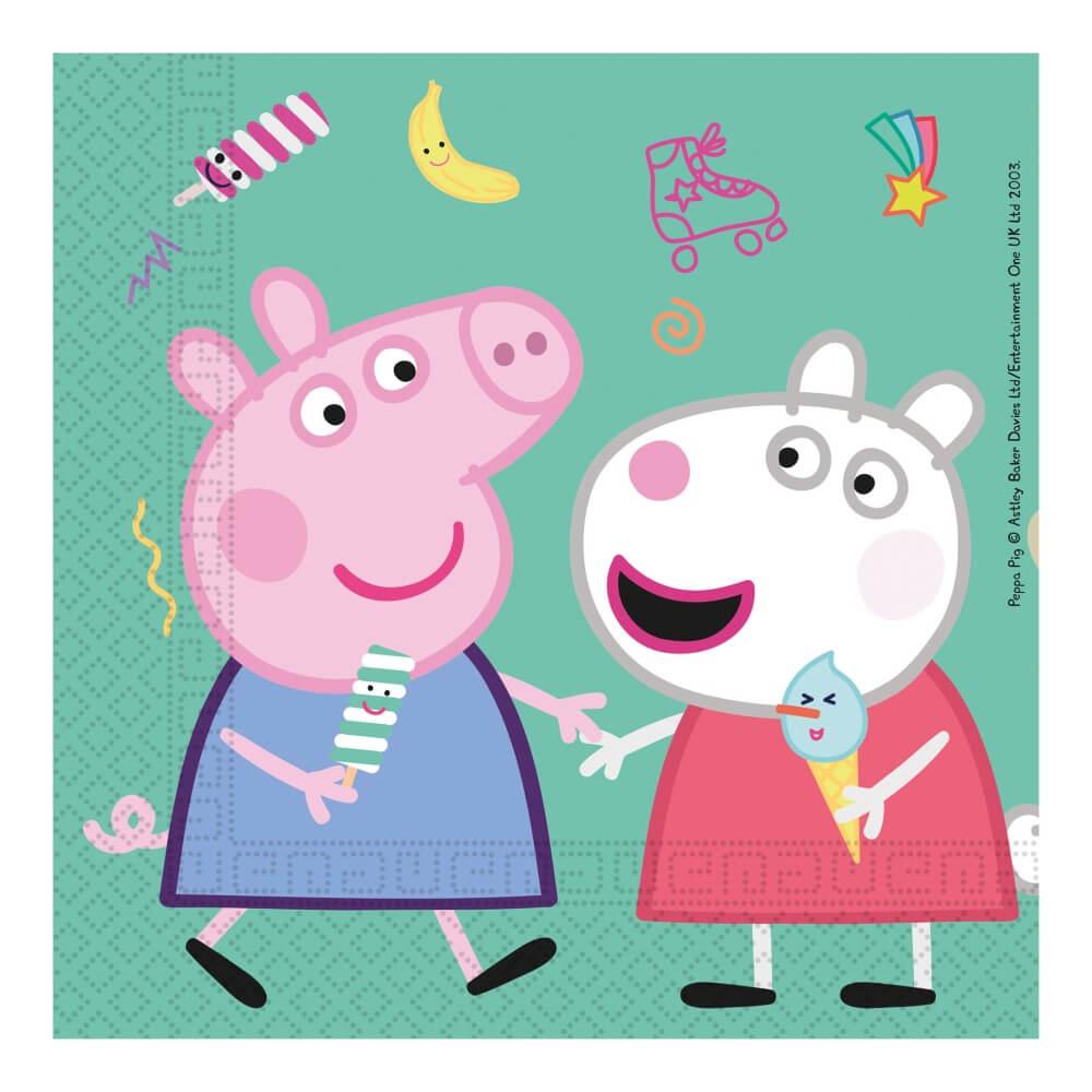 Servetter 33x33cm (20st) Peppa Pig