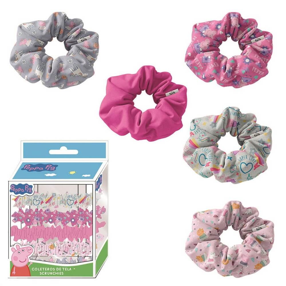 Scrunchie-set (5st) Barn Peppa Pig