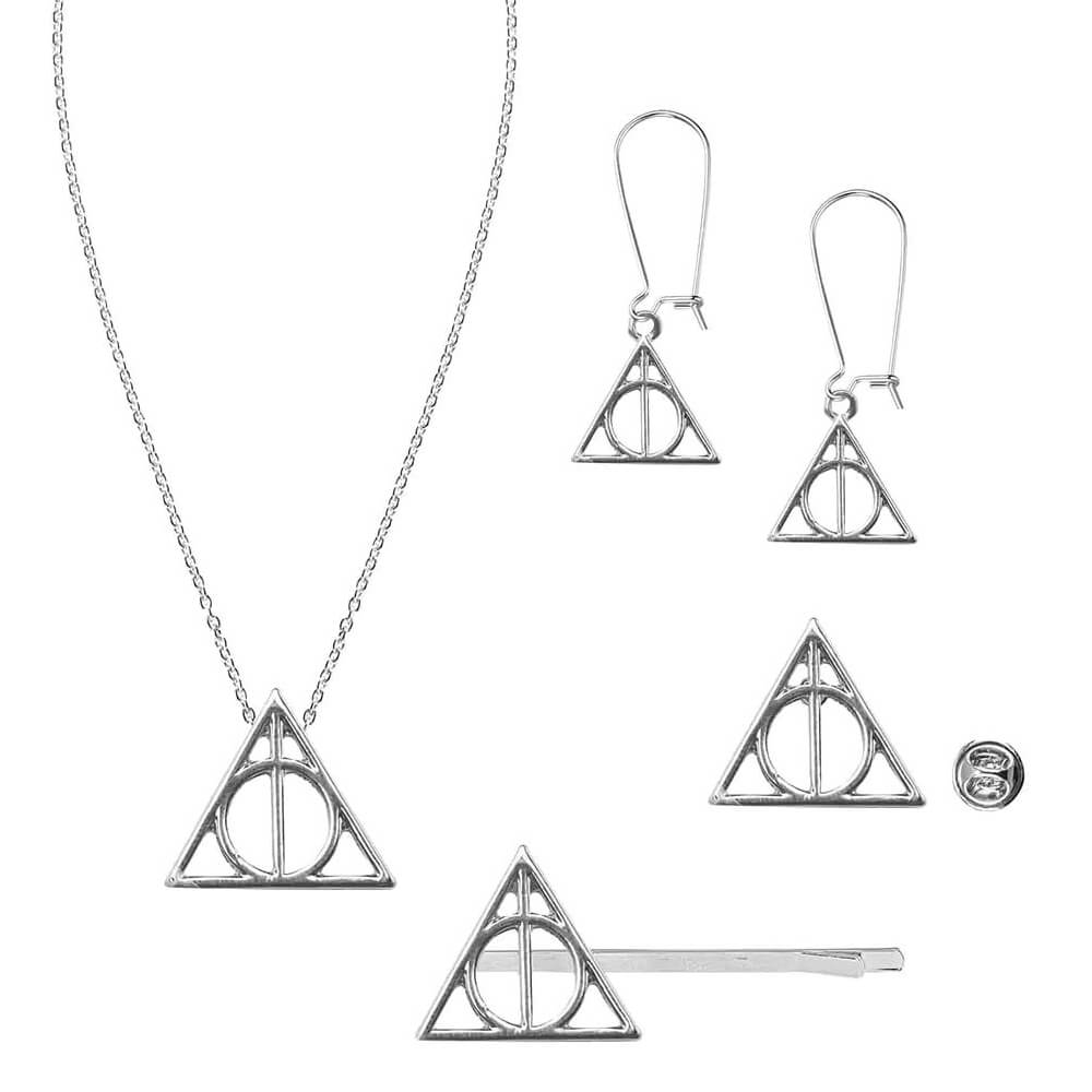Deathly Hallows Smyckes-set (4st) - Harry Potter