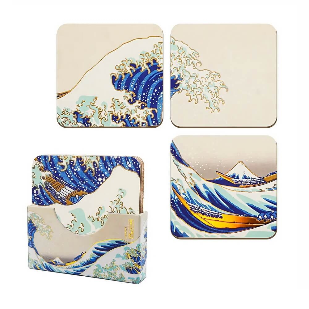 Underlägg Set (4st) - The Great Wave off Kanagawa