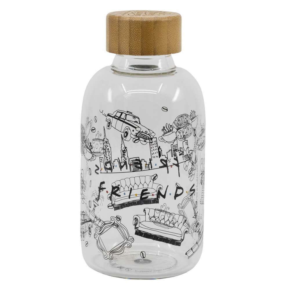 Glasflaska 620ml Friends