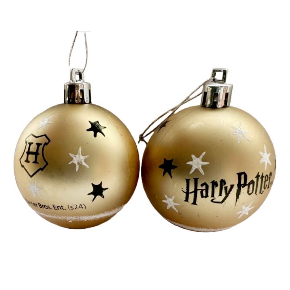 10-pack Julgranskulor Guld (6cm) Harry Potter