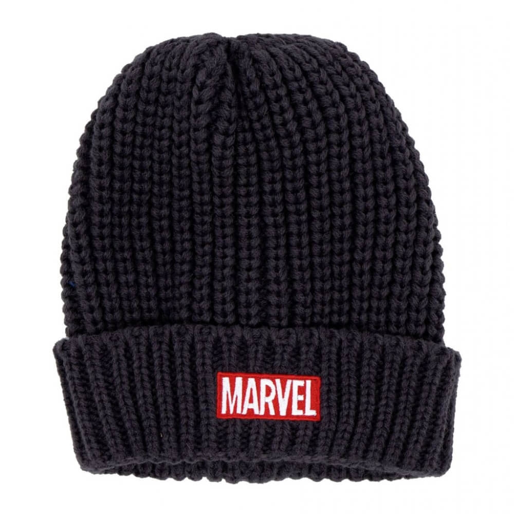 Stickad Mössa Mörkgrå Marvel