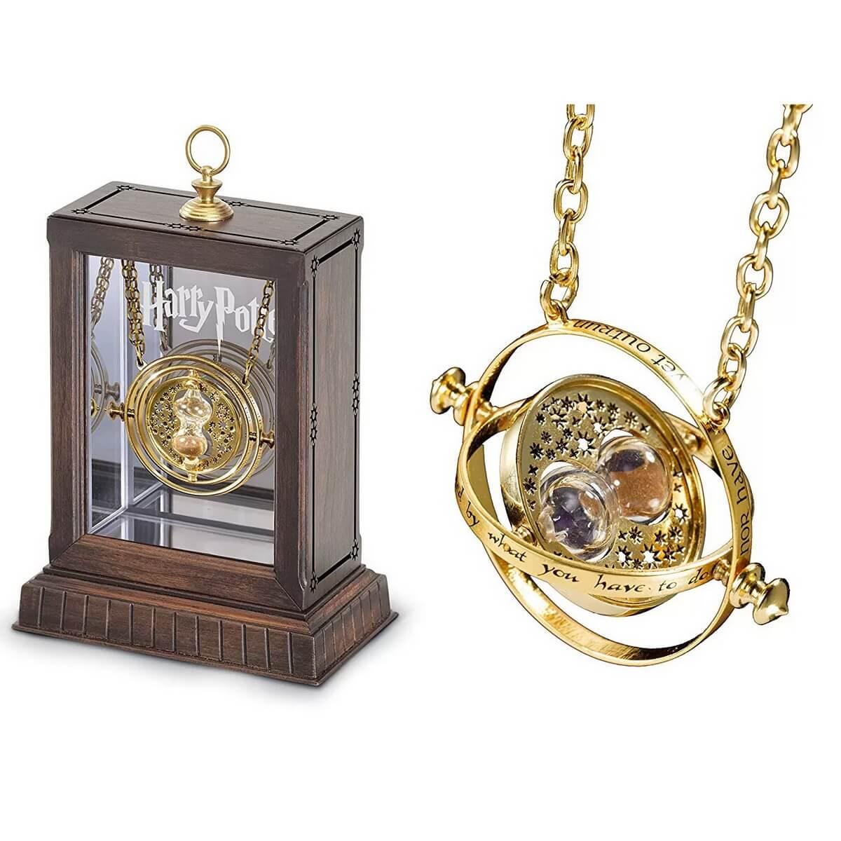 Tidvändare (Time Turner) Smycke/Halsband (24k Guldpläterad) Harry Potter