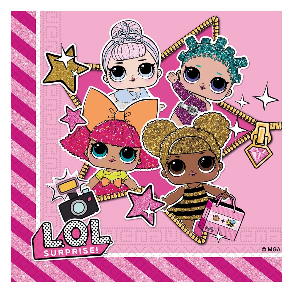 Servetter 33x33cm (20st) L.O.L. Surprise!