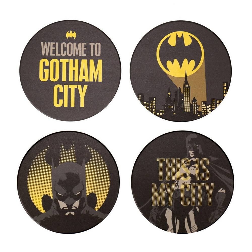 Gotham Underlägg i Porslin (4st) Batman
