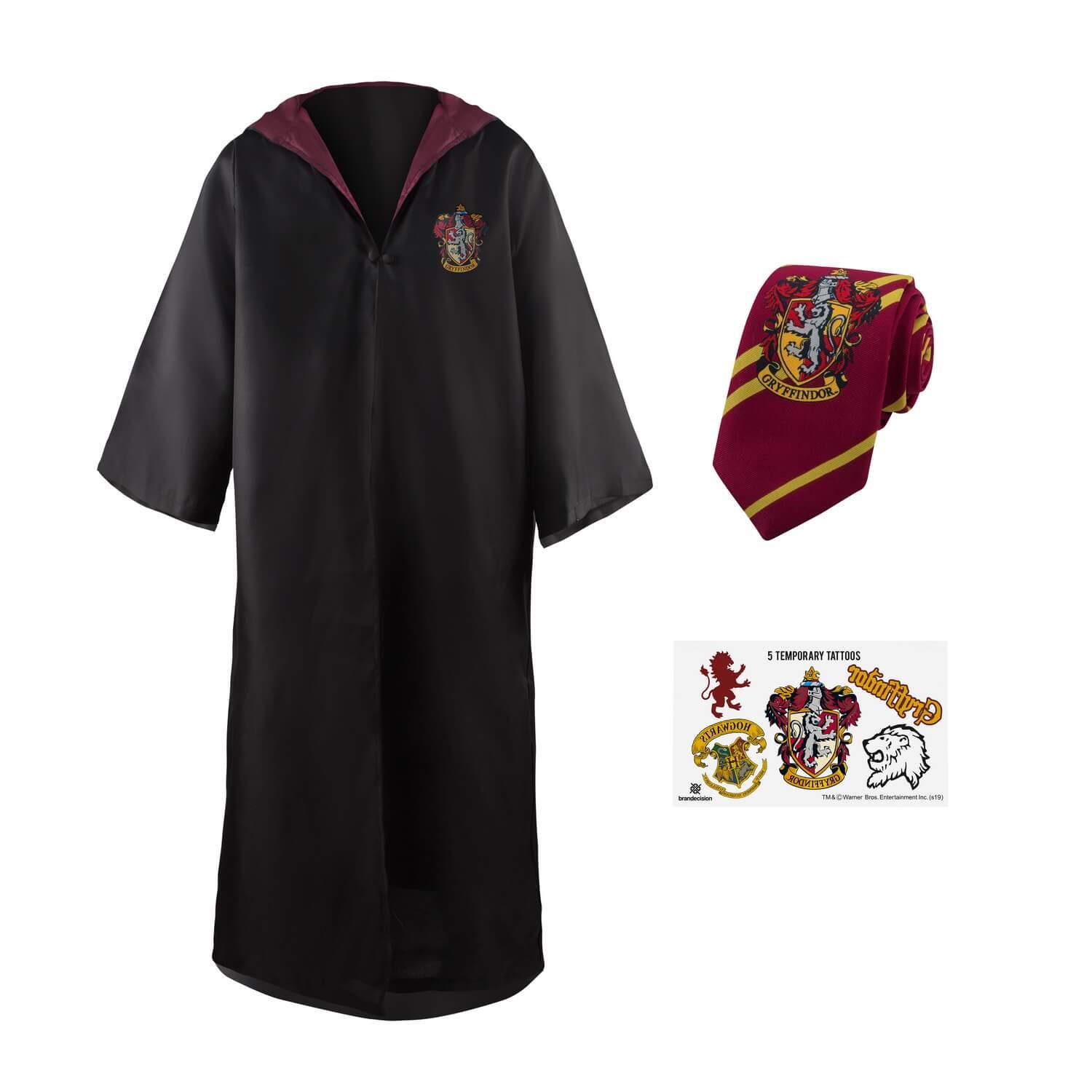 Gryffindor Kappa, Slips & Tatueringar (Vuxen) Harry Potter