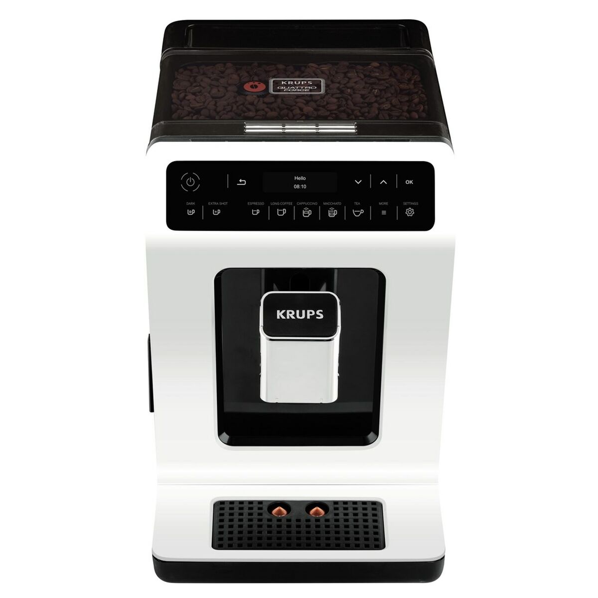 Superautomatisk kaffebryggare Krups EA891110 Vit Svart 1450 W 2,5 L 250 g