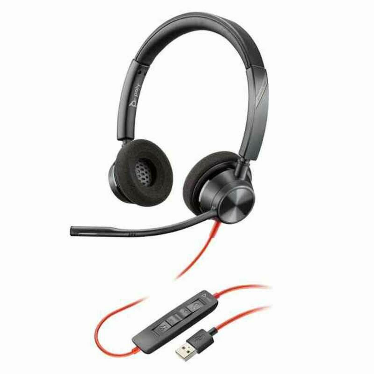 Diademhörlurar Poly BW3320 USB-A Svart