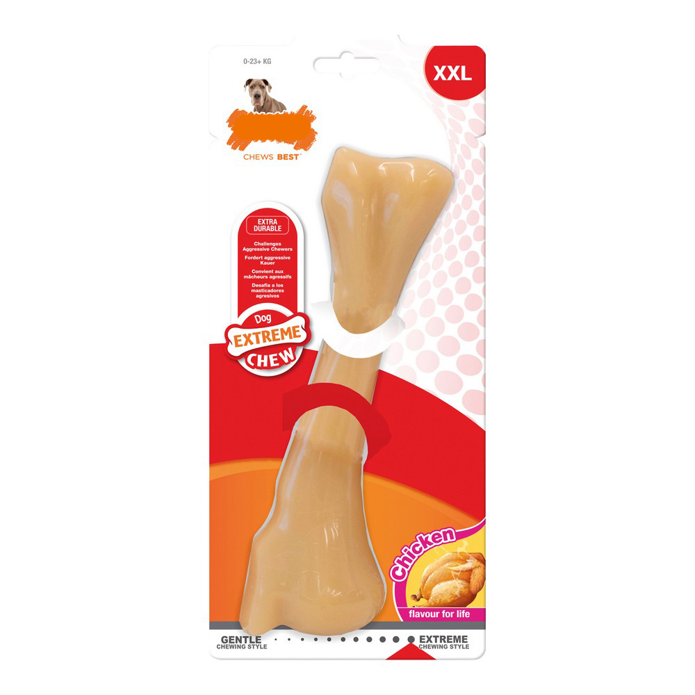 Tuggleksak för hundar Nylabone Dura Chew Monster Kyckling XXL