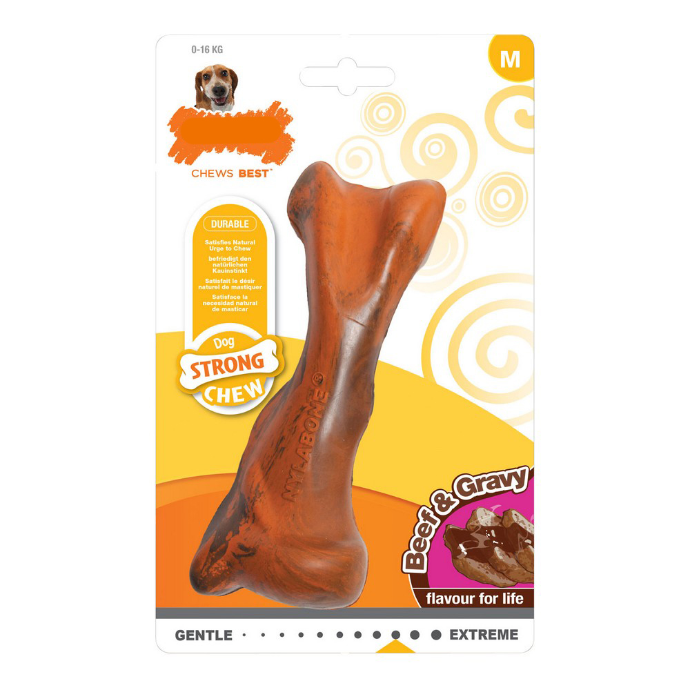 Tuggleksak för hundar Nylabone Strong Chew Kött Sås 12