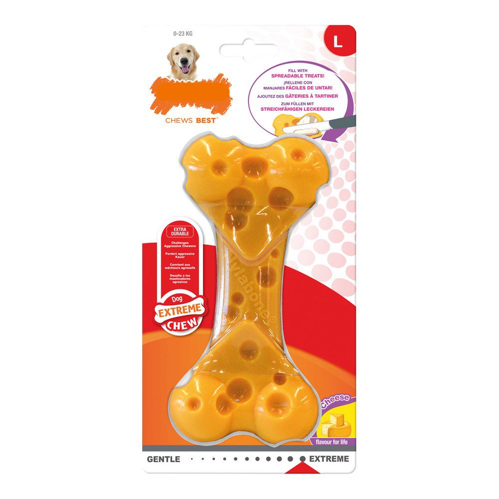 Tuggleksak för hundar Nylabone Dura Chew Ost 11