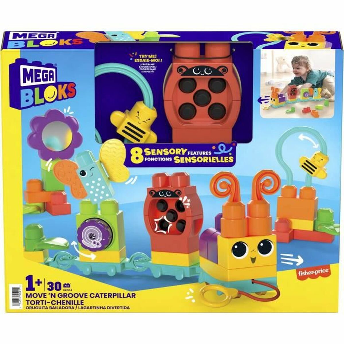 Byggsats Megablocks Mega Bloks + 1 år 30 Delar