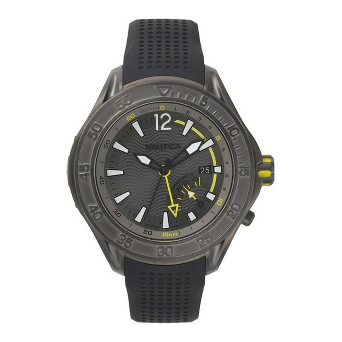 Herrklocka Nautica NAPBRW003 Svart Grå