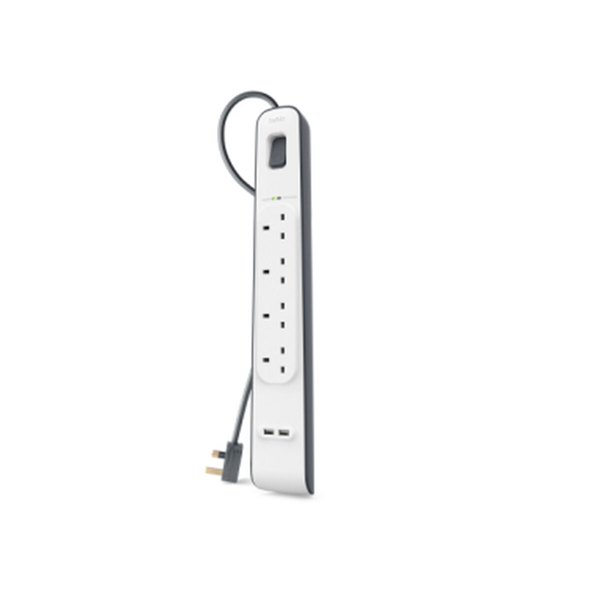 Ellist 4 Tomas-uttag med brytare Belkin BSV401VF2M