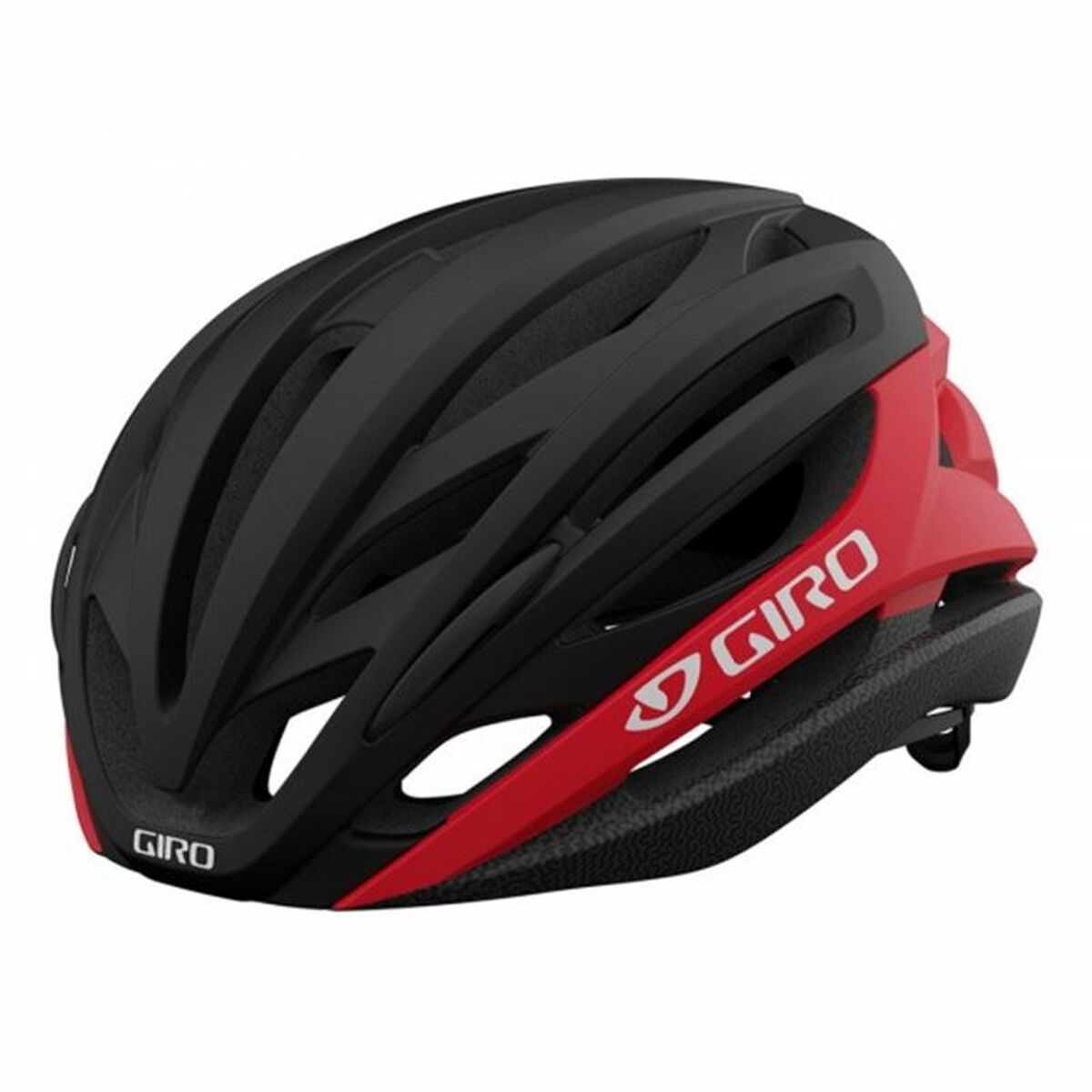 Cykelhjälm för vuxna Giro Syntax Svart/Röd 20