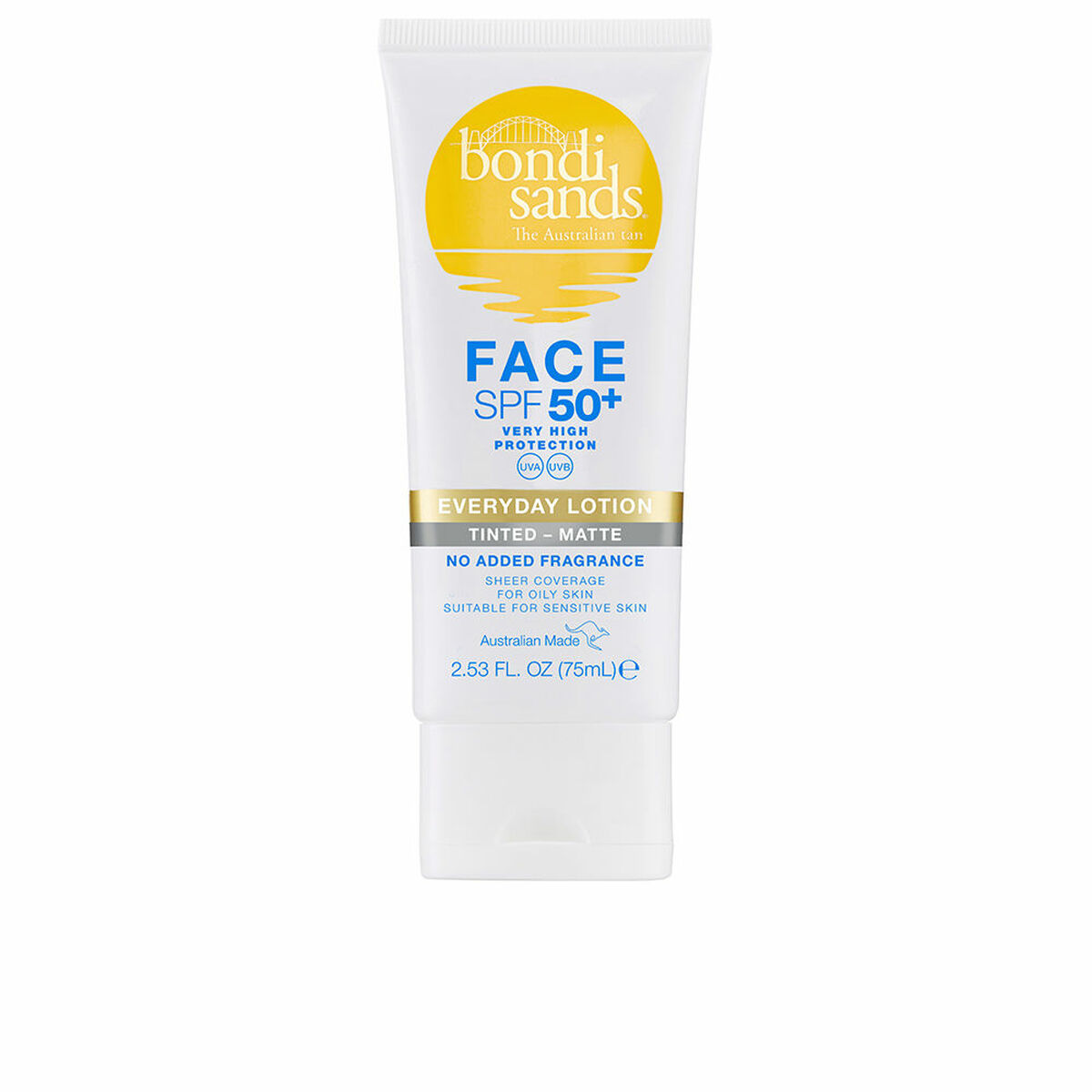 Solskydd med färg Bondi Sands EVERYDAY Spf 50+ 75 ml