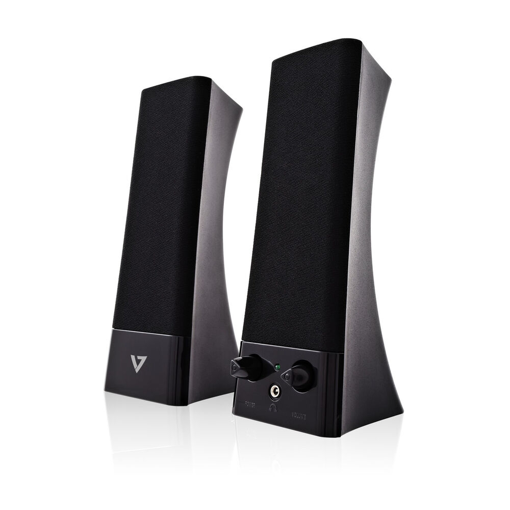 PC-högtalare V7 SP2500-USB-6N Svart 10 W