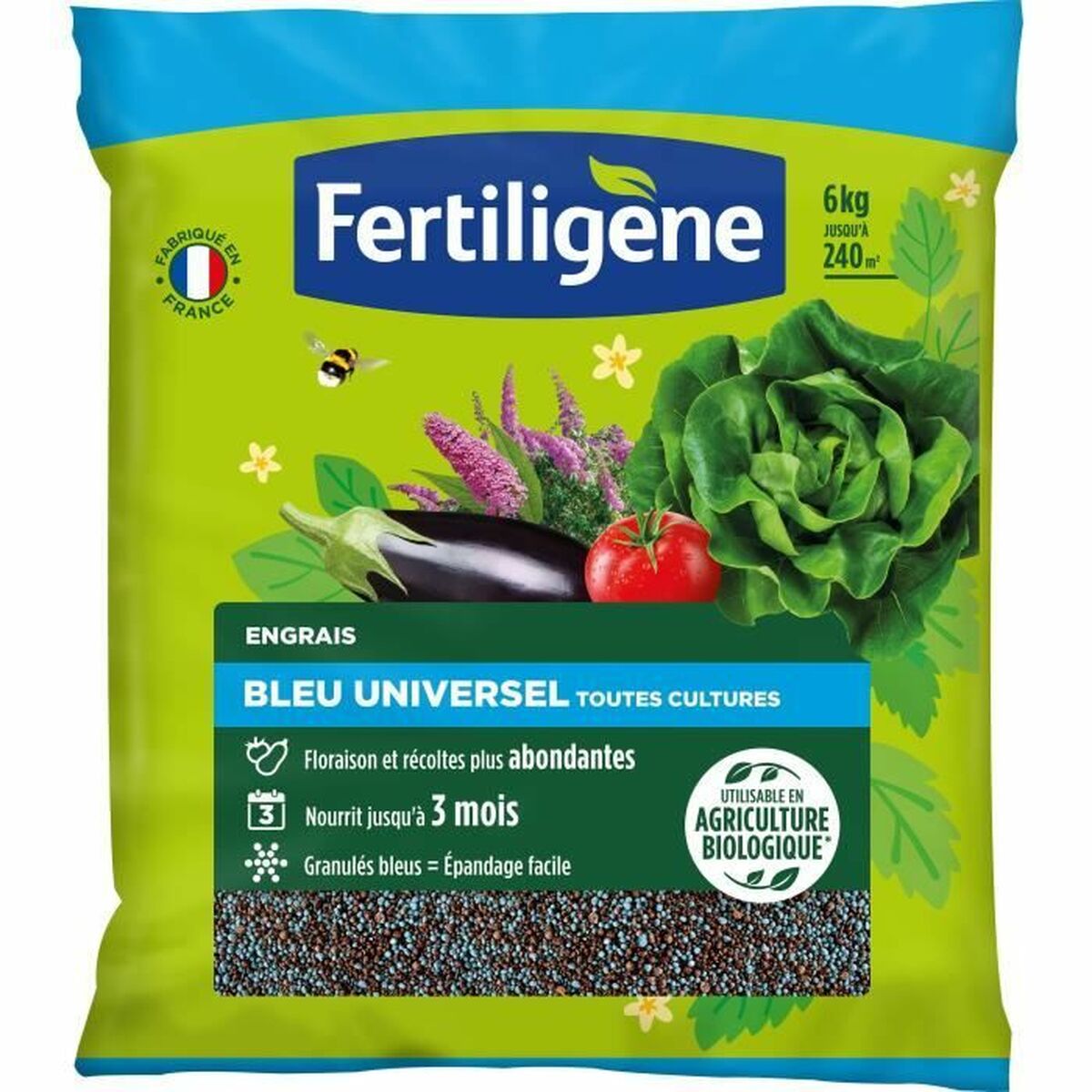Ekologiskt gödselmedel Fertiligène 6 Kg