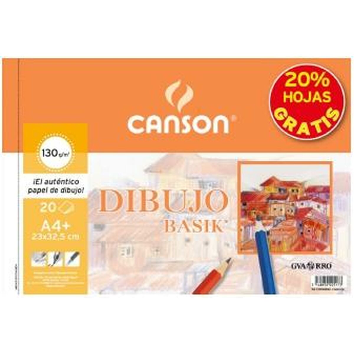 Ritblock Canson Basik Mikroperforerad 130 g/m²