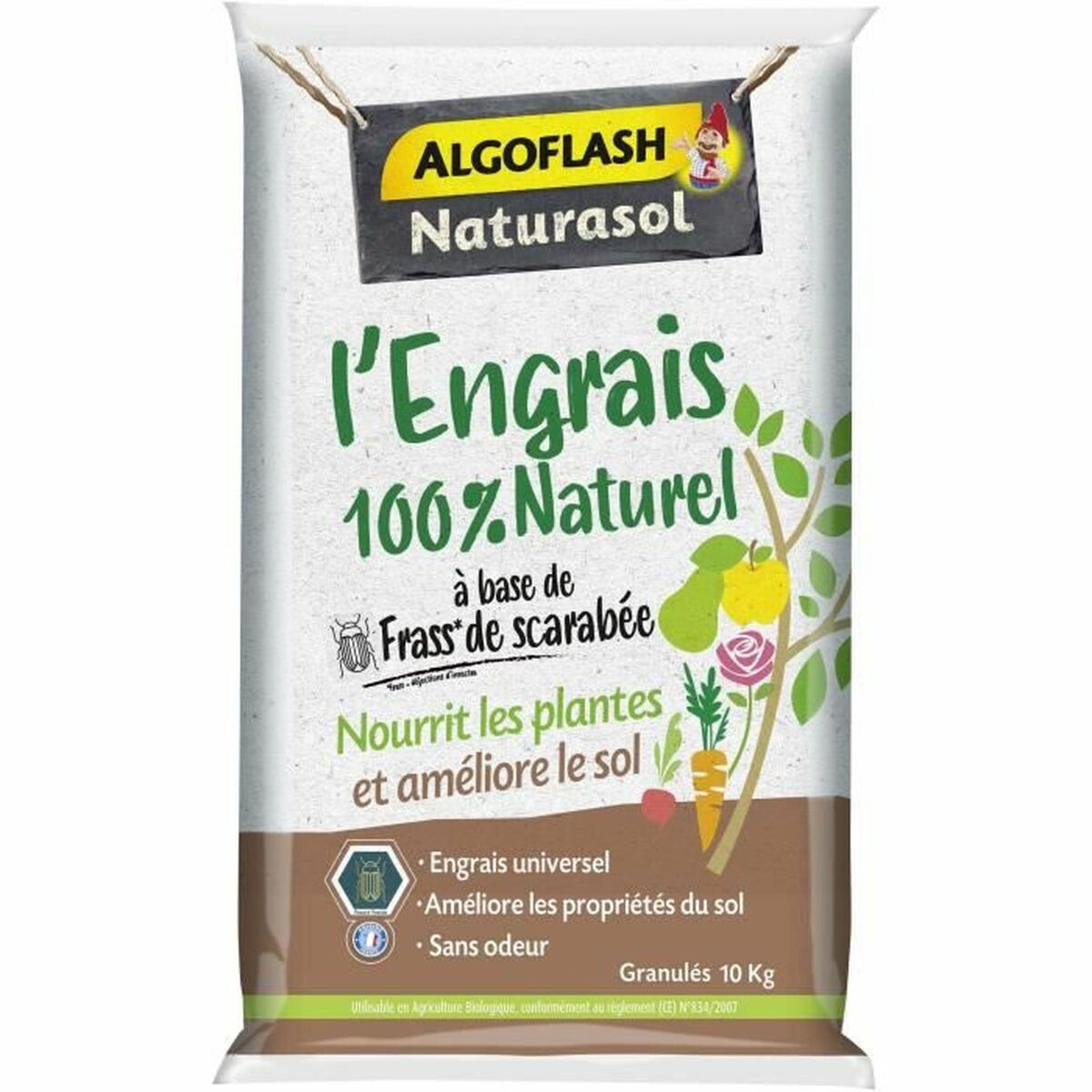Växtgödsel Algoflash Naturasol 10 kg
