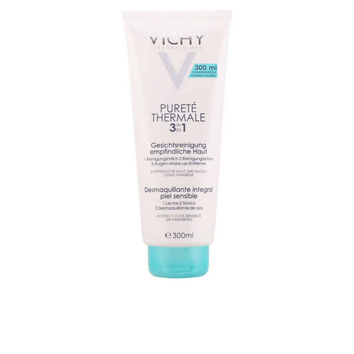 Ansiktssminkborttagningskräm Vichy Pureté Thermale 3 i 1 300 ml