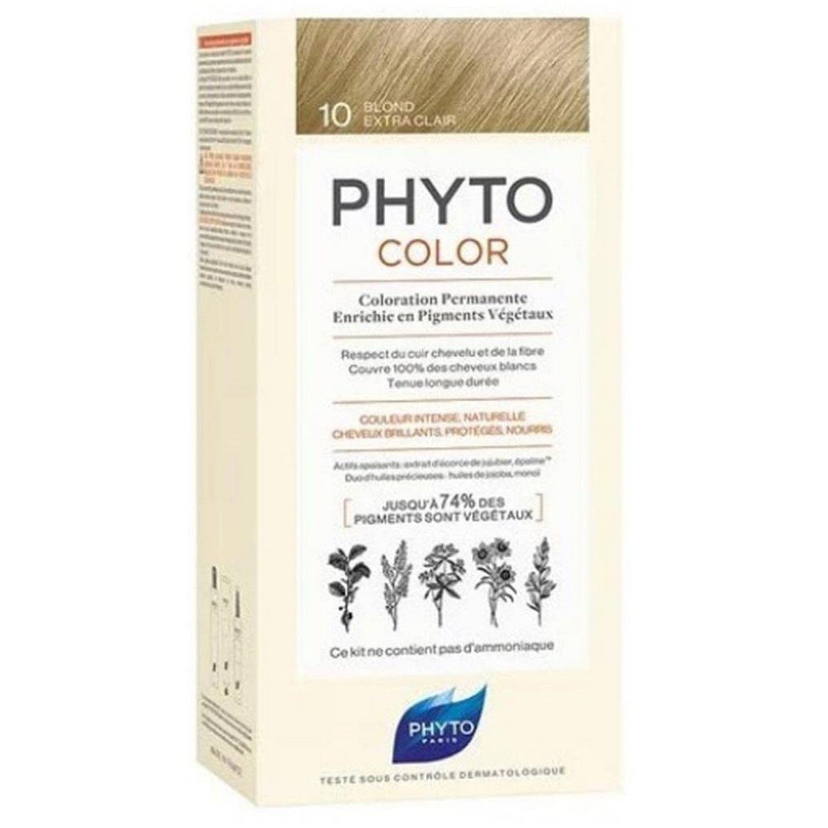 Permanent hårfärg Phyto Paris Color 10-rubio extra claro