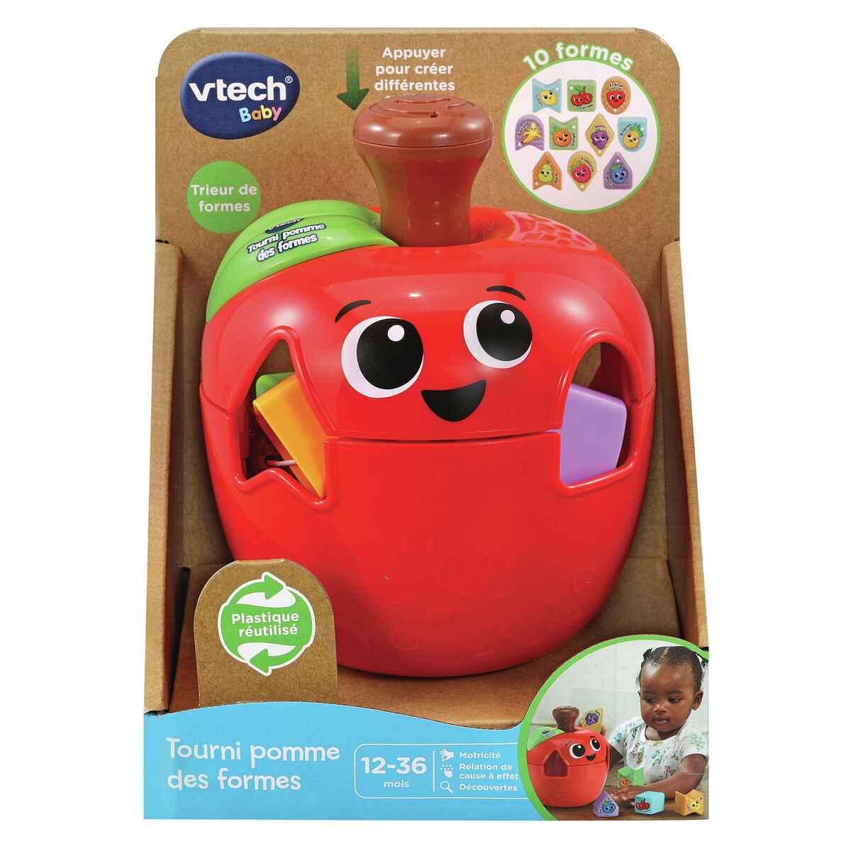 Interaktiv leksak för småbarn Vtech Baby Tourni Pomme Des Formes