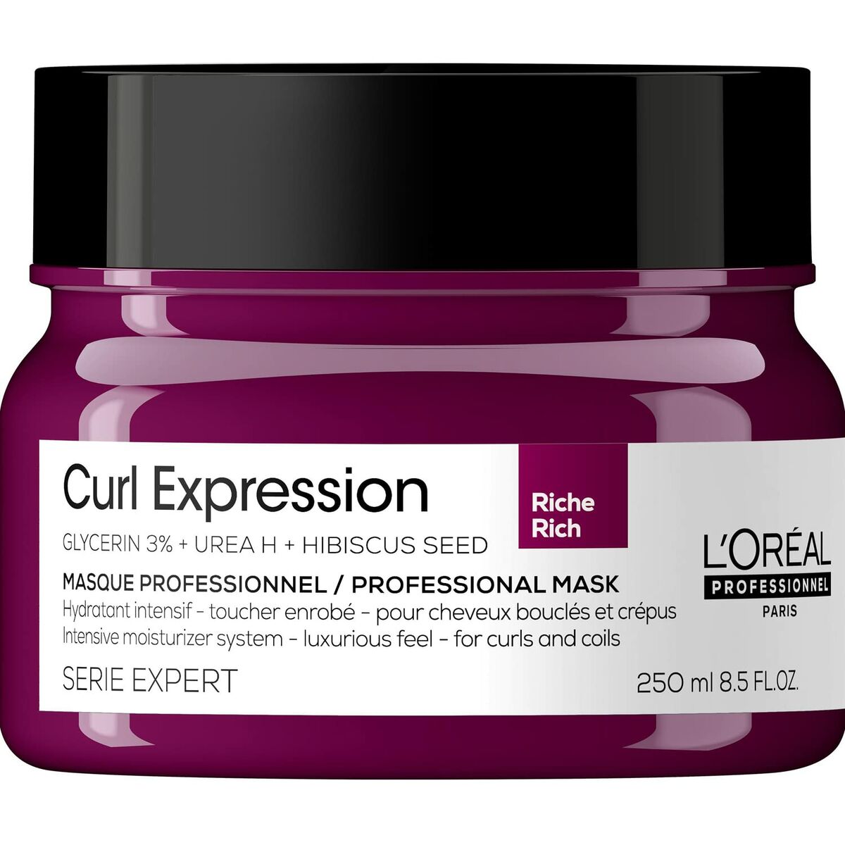 Fuktande ansiktsmask L'Oreal Professionnel Paris Curl Expression Lockigt hår (250 ml)