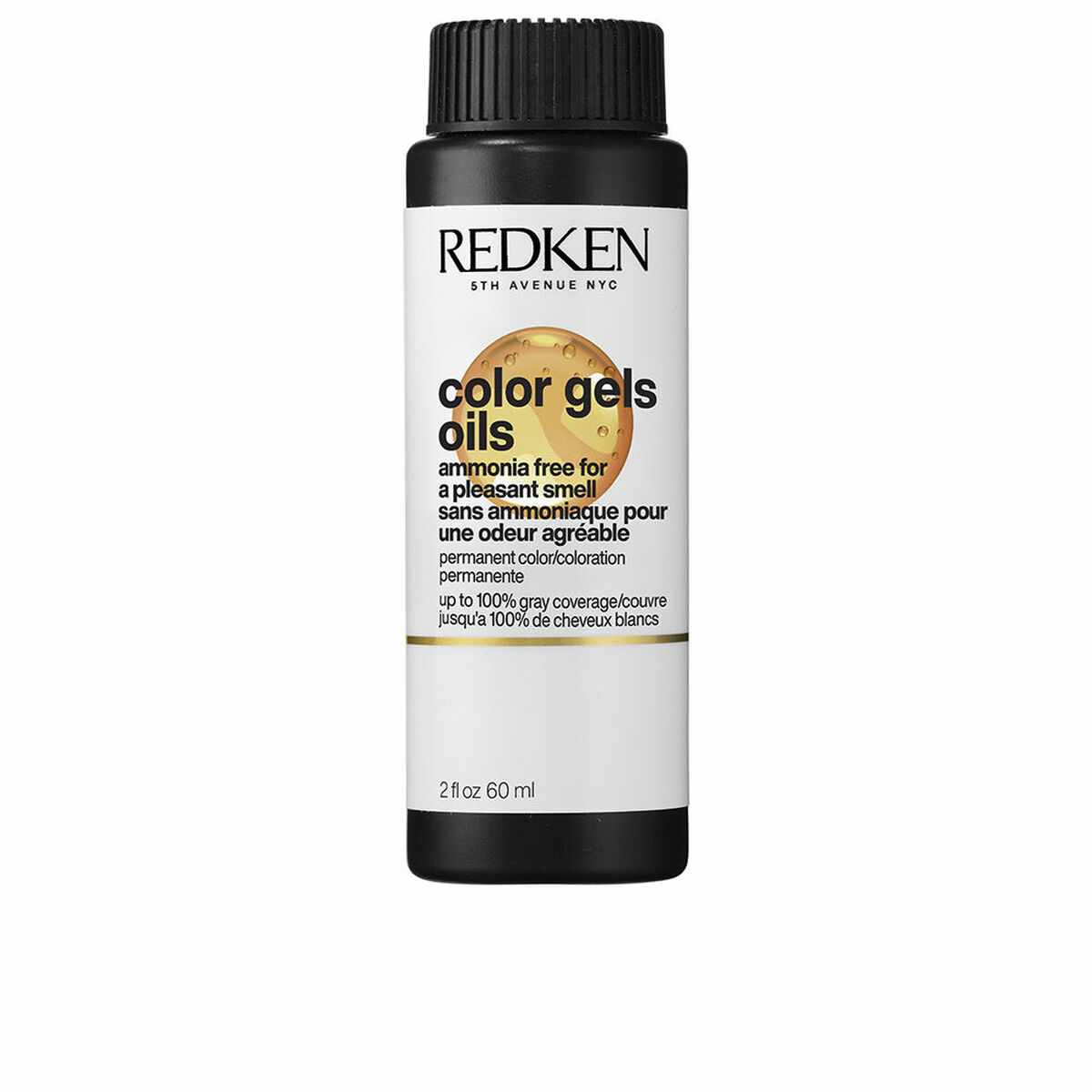 Permanent hårfäg Redken COLOR GEL OILS Nº 7NW - 7.03 3 X 60 ml