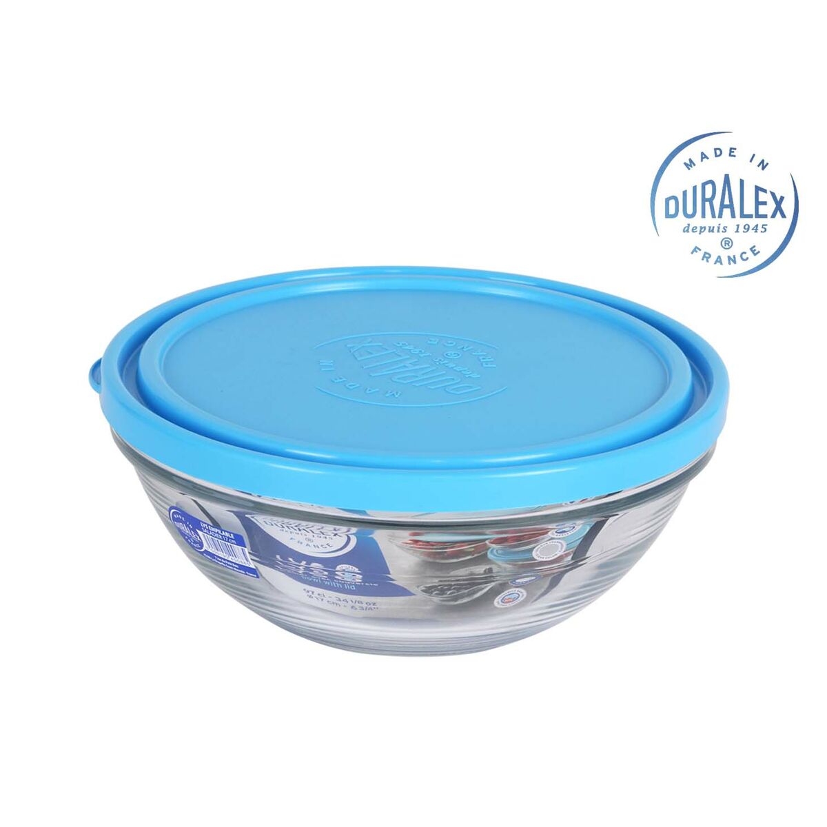 Hermetisk matlåda Duralex Bol Red Freshbox Blå (ø 20 x 8,2 cm) (1,6 L)