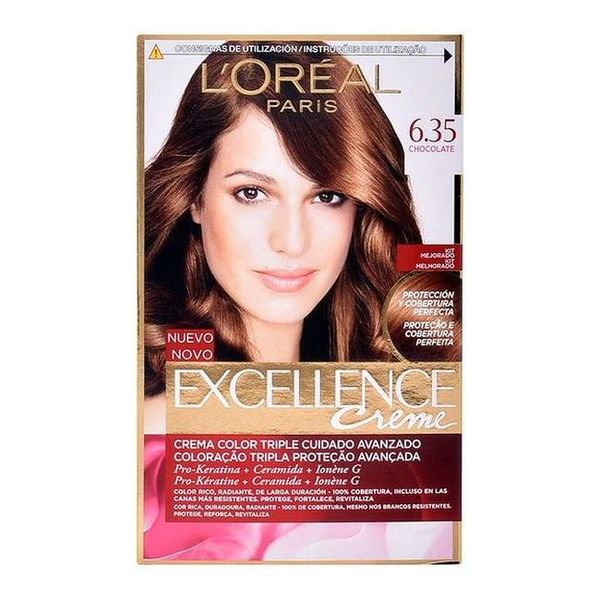 Permanent hårfärg Excellence L'Oreal Make Up Choklad