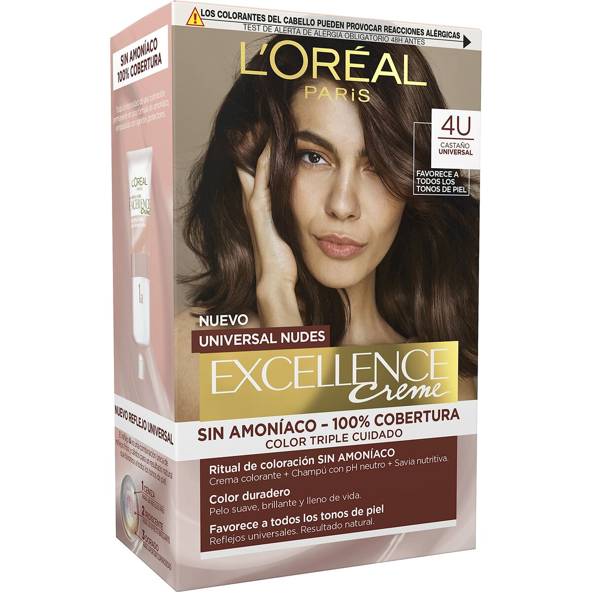 Permanent hårfärg L'Oreal Make Up Excellence Kastanjebrun