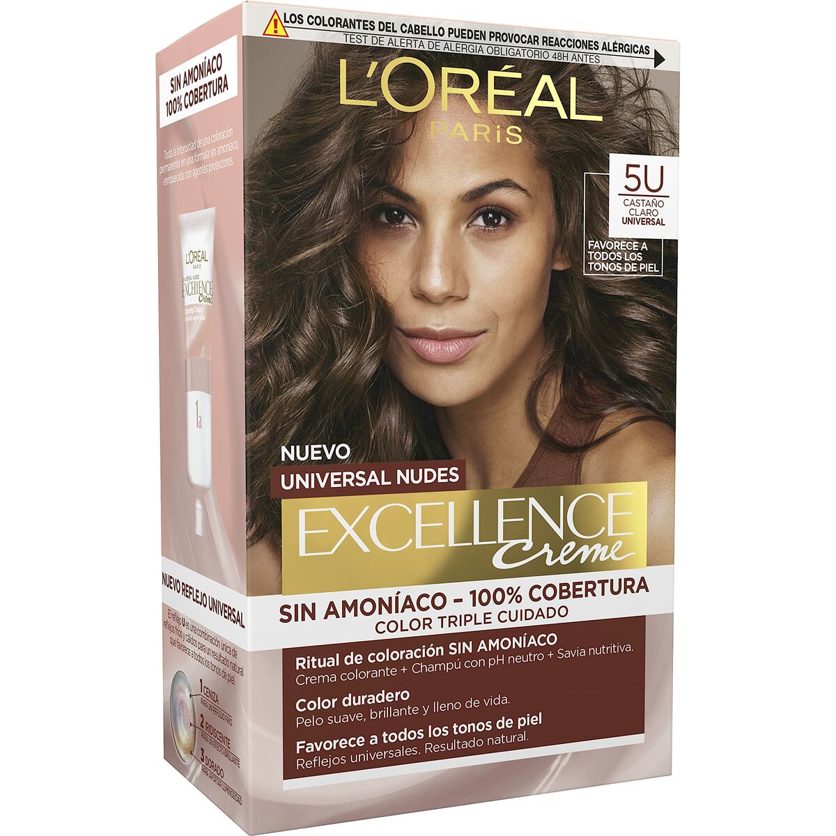 Permanent hårfärg L'Oreal Make Up Excellence Ljusbrun