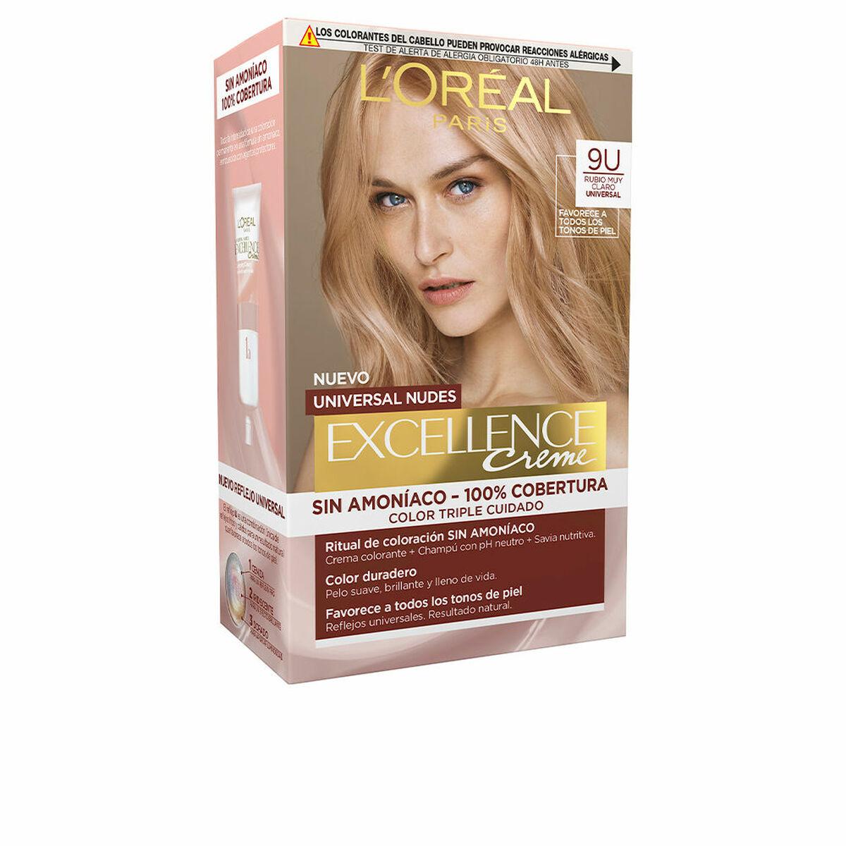 Permanent hårfärg L'Oreal Make Up Excellence Nº 9U Extraljust blont